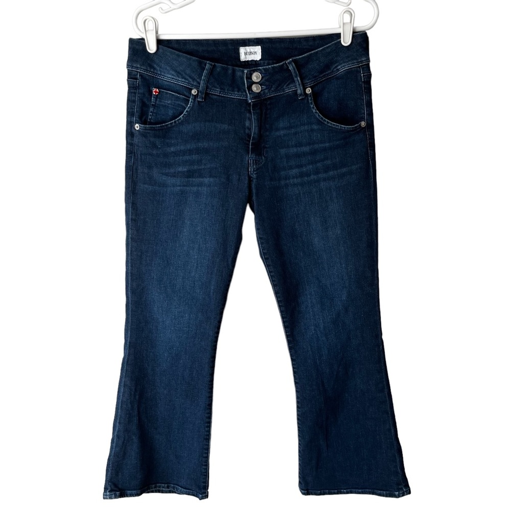 Hudson Collin Mid-Rise Bootcut Crop Jeans, Size: 30
